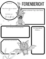 Vorschau - Arbeitsblätter - Ferienbericht für die Fledermausklasse - Seite 2
