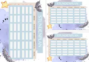 Vorschau - Mal- und Bastelvorlagen - Stundenplan für die Fledermausklasse - Seite 2