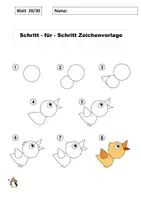Vorschau - Stationenlernen - NEU: 30 PDF-Zeichenvorlagen Schritt für Schritt (2) + Bonusmaterial - Seite 2
