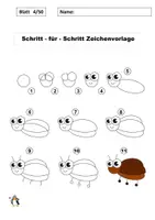 Vorschau - Stationenlernen - NEU: 50 PDF-Zeichenvorlagen Schritt für Schritt (3) + Bonusmaterial - Seite 3