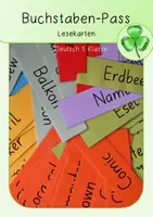 Vorschau - Text - Lesekarten zu jedem Buchstaben - Deckblatt