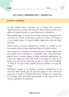 Vista previa - Hojas de trabajo - LECTURAS COMPRENSIVAS Y GRAMÁTICA: LOS ADVERBIOS - página 1