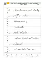 Vorschau - Arbeitsblätter - Schreibschrifttraining in VA - schwierige Wörter - Seite 2
