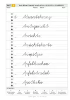 Vorschau - Arbeitsblätter - Schreibschrifttraining in VA - schwierige Wörter - Seite 3