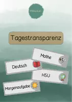 Vorschau - Poster - Tagestransparenz / Stundenplan - Tafelkarten - Deckblatt