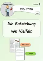 Vorschau - Arbeitsblätter - Entstehung von Vielfalt - Artbildung / Evolution - AB mit Lösungen - Deckblatt