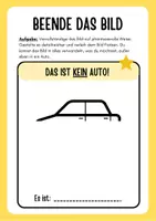 Vorschau - Mal- und Bastelvorlagen - Beende das Bild Kunst / Vertretung / Pause / Zusatz gelb - Seite 3