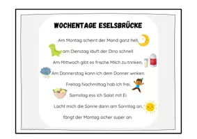 Vorschau - Präsentationen/Tafelbilder - Wochentageuhr und Spruch Chalkys Drehscheibe - Seite 3