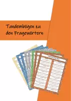 Aperçu - Apprentissages en autonomie - Feuilles Tandem pour l'Allemand: Révision des mots interrogatifs - Page de couverture