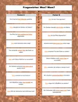 Aperçu - Apprentissages en autonomie - Feuilles Tandem pour l'Allemand: Révision des mots interrogatifs - Page 2