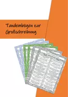 Aperçu - Feuilles d'exercices - Fiches Tandem Allemand: Révision de l'orthographie (Majuscules) - Page de couverture