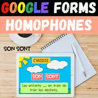 Aperçu - Jeux - GOOGLE FORMS Homophones Homonymes SON SONT - Page de couverture