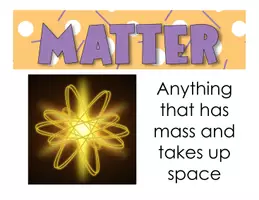 Vista previa - Decoración del aula - Matter vocabulary flash cards - página 1