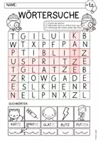 Vorschau - Arbeitsblätter - Wörtersuchsel "Buchstabe -tz" I Buchstabenstation I KL. 1 - Seite 3