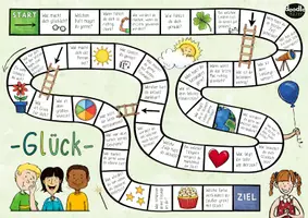 Vorschau - Stationenlernen - Der Weg zum Glück - Brettspiel mit 35 Gesprächsanlässen / Glücksunterricht Ethik - Seite 3
