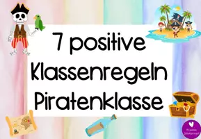 Vorschau - Poster - Klassenregeln für deine Piratenklasse - Deckblatt