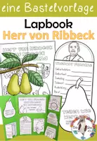 Vorschau - Arbeitsblätter - Lapbook - Herr von Ribbeck auf Ribbeck im Havelland - Gedicht im Herbst - Deckblatt