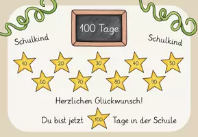 Vorschau - Mal- und Bastelvorlagen - 100 Tage Schulkind - Seite 3