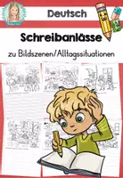 Vorschau - Arbeitsblätter - Schreibanlässe zu Bildern - Deckblatt