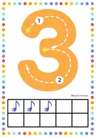 Προεπισκόπηση - Flashcards - Καρτέλες Αριθμών 1-10 (Τρόπος γραφής, ποσότητα) - Σελίδα 3