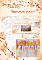 Vorschau - Arbeitsblätter - Kunstprojekt Herbstlandschaft - Jasper Francis Cropsey - Deckblatt