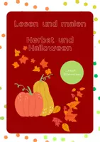 Vorschau - Arbeitsblätter - Lesen und Malen Kl.2/3: Herbst und Halloween 3-fach differenziert - Deckblatt