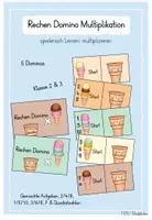 Vorschau - Spiele - Rechen Domino - spielerisch lernen Multiplikation - Deckblatt