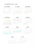 Vista previa - Hojas de trabajo - Cuaderno docente con planner mensual y semanal - página 2