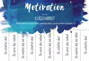 Vorschau - Poster - Motivationsplakat für Klassenarbeiten und Abschlussprüfung (zum Abreißen) - Seite 2