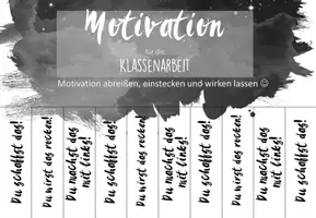 Vorschau - Poster - Motivationsplakat für Klassenarbeiten und Abschlussprüfung (zum Abreißen) - Seite 3