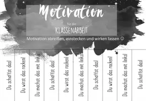 Vorschau - Poster - Motivationsplakat für Klassenarbeiten und Abschlussprüfung (zum Abreißen) - Seite 3