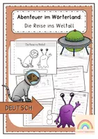 Vorschau - Arbeitsblätter - Winterheft - Deutsch (4. Klasse) - Abenteuer im Wörterland - Deckblatt