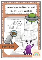 Vorschau - Arbeitsblätter - Winterheft - Deutsch (2. Klasse) - Abenteuer im Wörterland - Deckblatt