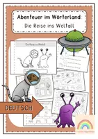 Vorschau - Arbeitsblätter - Winterheft - Deutsch (1. Klasse) - Abenteuer im Wörterland - Deckblatt