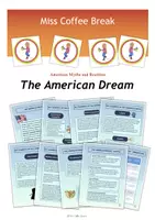 Vorschau - Merkblätter - The American Dream (Key Elements, Metaphors, Quotes, Immigration) - Deckblatt