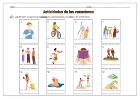 Vorschau - Arbeitsblätter - En las últimas vacaciones - Mercado - Seite 1