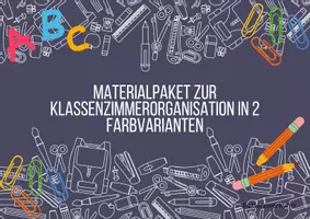 Vorschau - Bildkarten - Schilder zur Klassenzimmerorganisation - Seite 1
