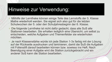 Vorschau - Arbeitsblätter - Lerntheke zur Wiederholung: schriftliche Rechenverfahren, Ganze Zahlen, Rechengesetze und Rechentricks - Seite 3