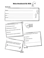Vorschau - Arbeitsblätter - Steckbrief für das Fach WiB - Deckblatt