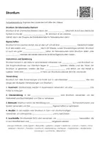 Vorschau - Arbeitsblätter - Strontium - Arbeitsblatt mit Lückentext und Übungen - Deckblatt
