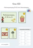 Vorschau - Arbeitsblätter - Kino 100 : Rechenspaziergang ohne ZÜ (ZR100) - Deckblatt