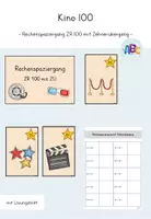 Vorschau - Arbeitsblätter - Kino 100 : Rechenspaziergang mit ZÜ (ZR100) - Deckblatt