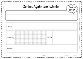Vorschau - Arbeitsblätter - Sachaufgabe der Woche_editierbar - Seite 2