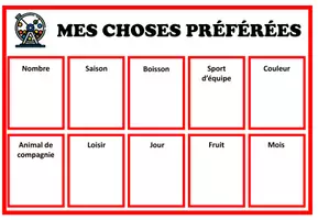 Vista previa - Juegos / Gamificación - MES CHOSES PRÉFÉRÉES – Loto et questions - página 2
