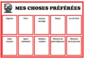 Vista previa - Juegos / Gamificación - MES CHOSES PRÉFÉRÉES – Loto et questions - página 3
