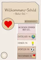 Vorschau - Poster - Willlkommensschild - Türdeko - Wertschätzung - Deckblatt