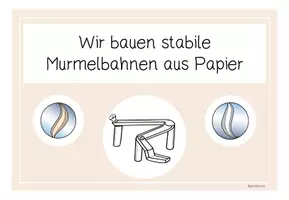 Vorschau - Unterrichtsreihen - Murmelbahnen aus Papier bauen - Schilder - Seite 3