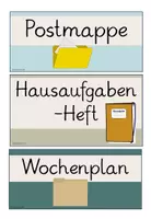 Vorschau - Bildkarten - Beschriftungen - Ablagen - Faultierklasse - Seite 1
