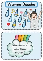 Vorschau - Fördermaterial/Inklusion - Warme Dusche - Bildkarten mit Satzanfängen - Seite 3