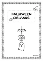 Vorschau - Mal- und Bastelvorlagen - Halloween - Girlande - Deckblatt